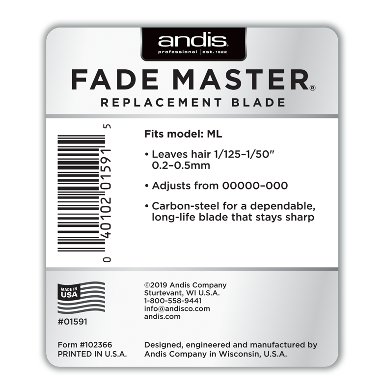 andis master cordless replacement blade