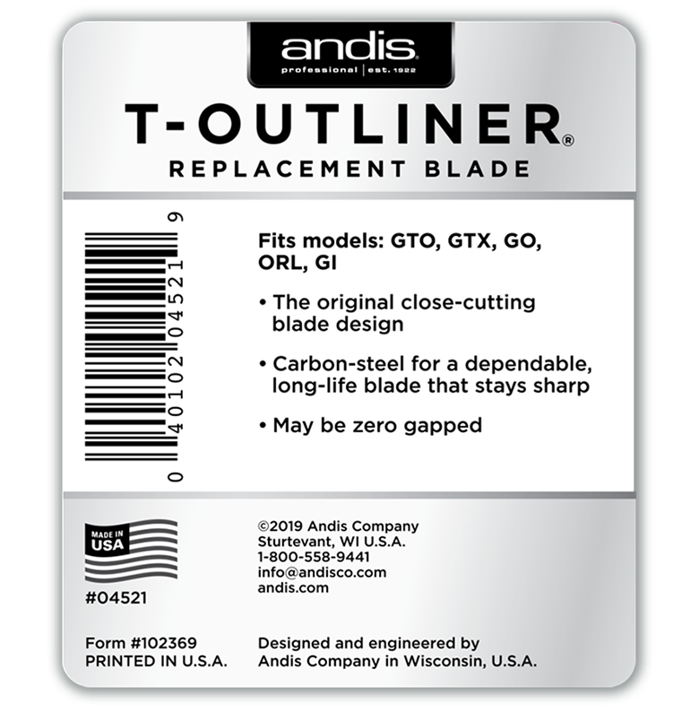 andis t outliner model g parts
