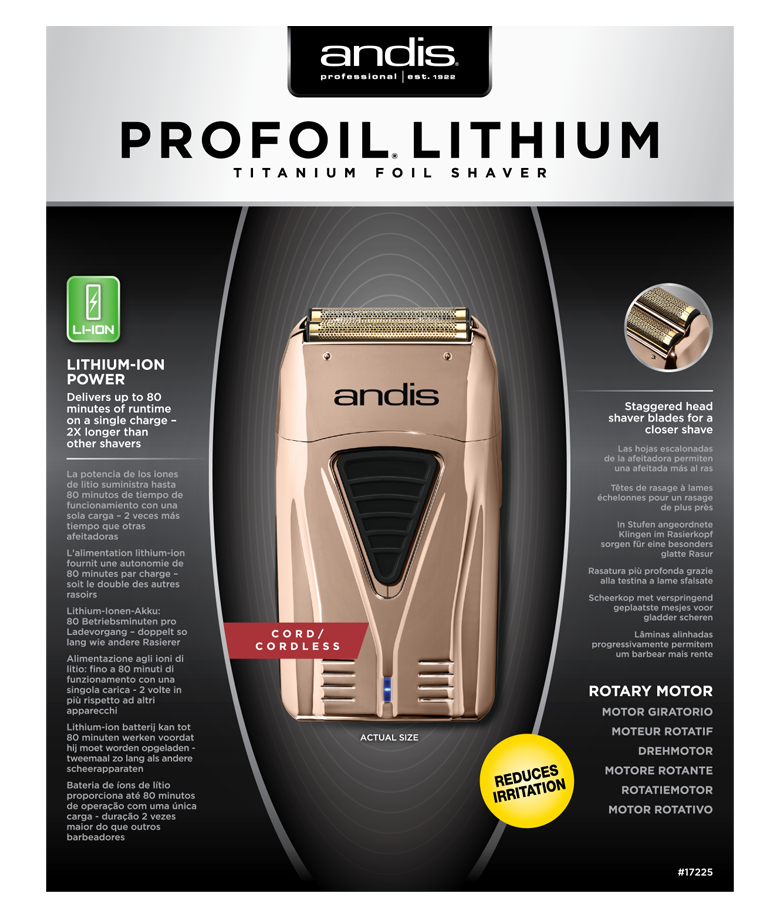 Copper Profoil Lithium Titanium Foil Shaver International