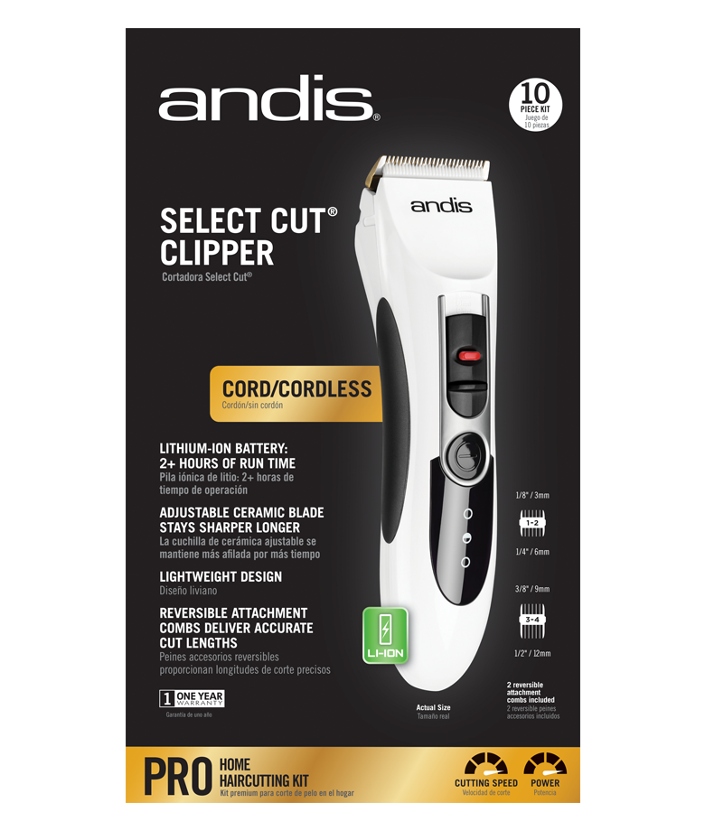 andis select cut cordless clipper