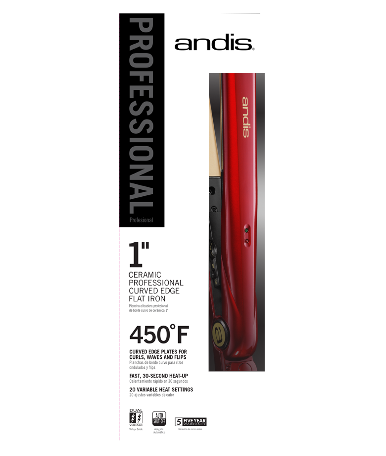 curved edge flat iron