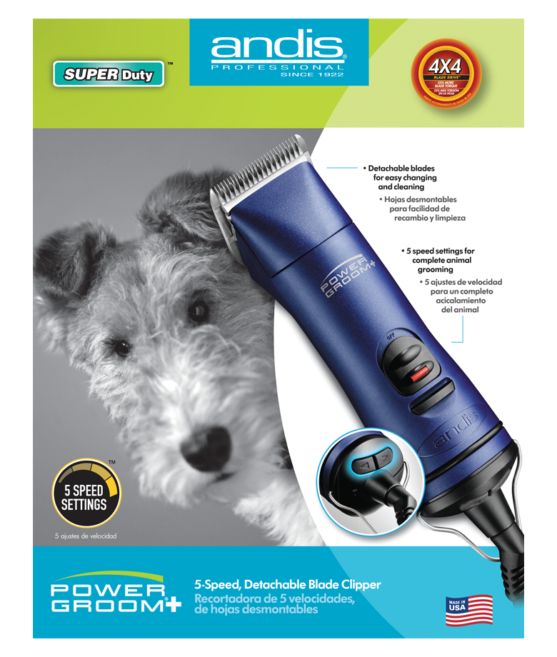 andis professional dog grooming clippers