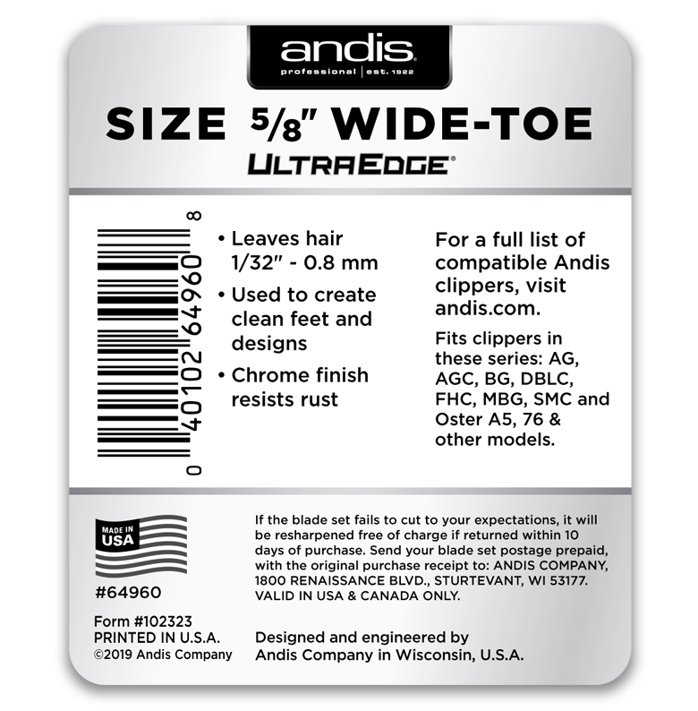 andis toe blade