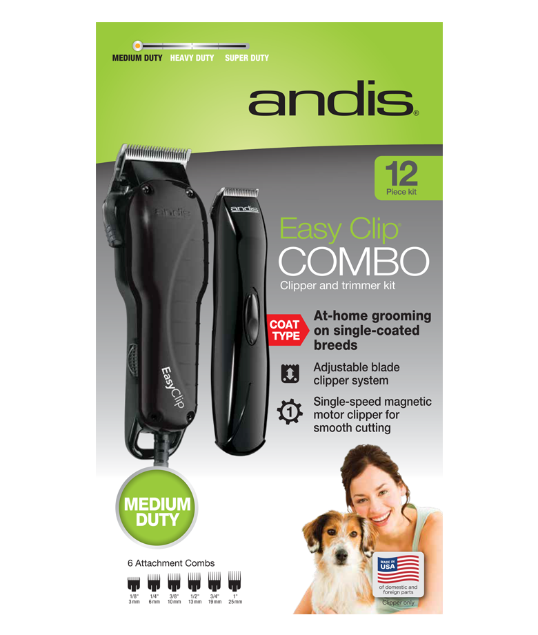 andis easy clip whisper 12 piece clipper kit