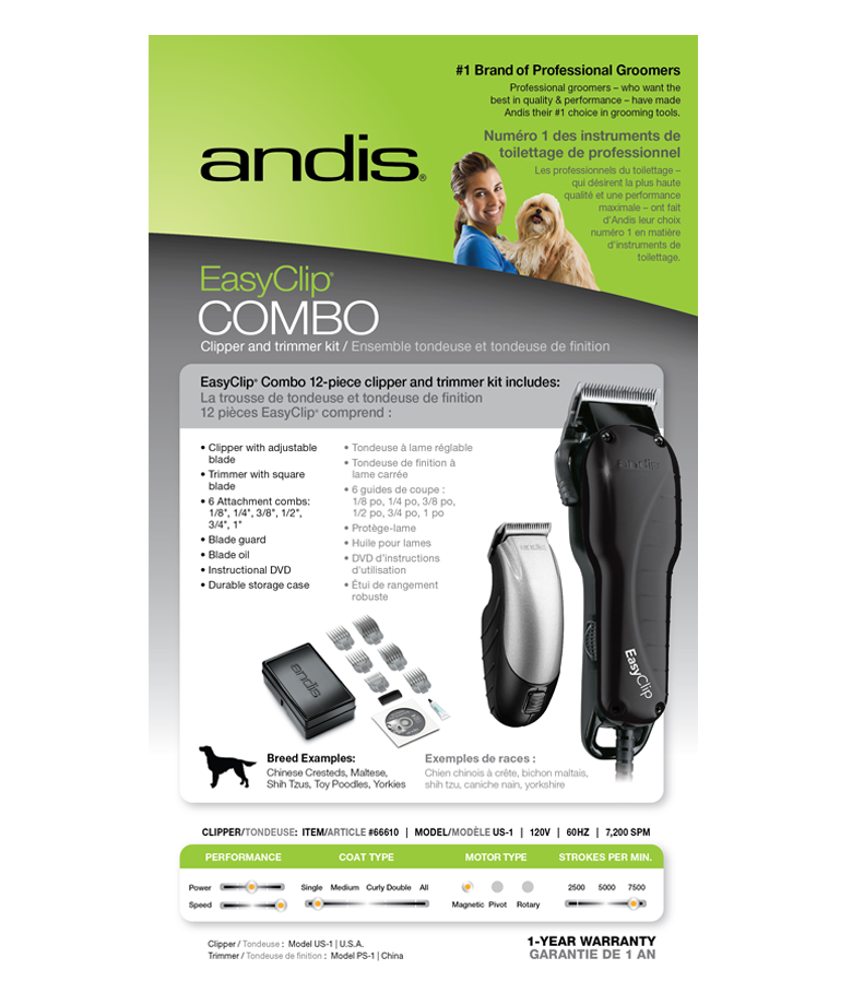 andis easy clip groomer