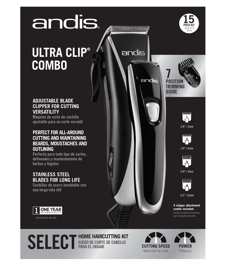 andis professional clipper and trimmer combo set
